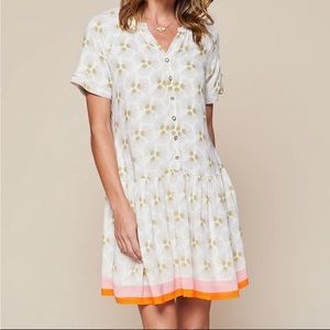 Spartina 449 Poppy Babydoll Dress XXL Audubon Daisy